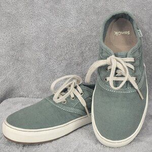 Sanuk Women's Avery Lace-Up Hemp Shoes-Sz 7 Sage Green *NWOT*